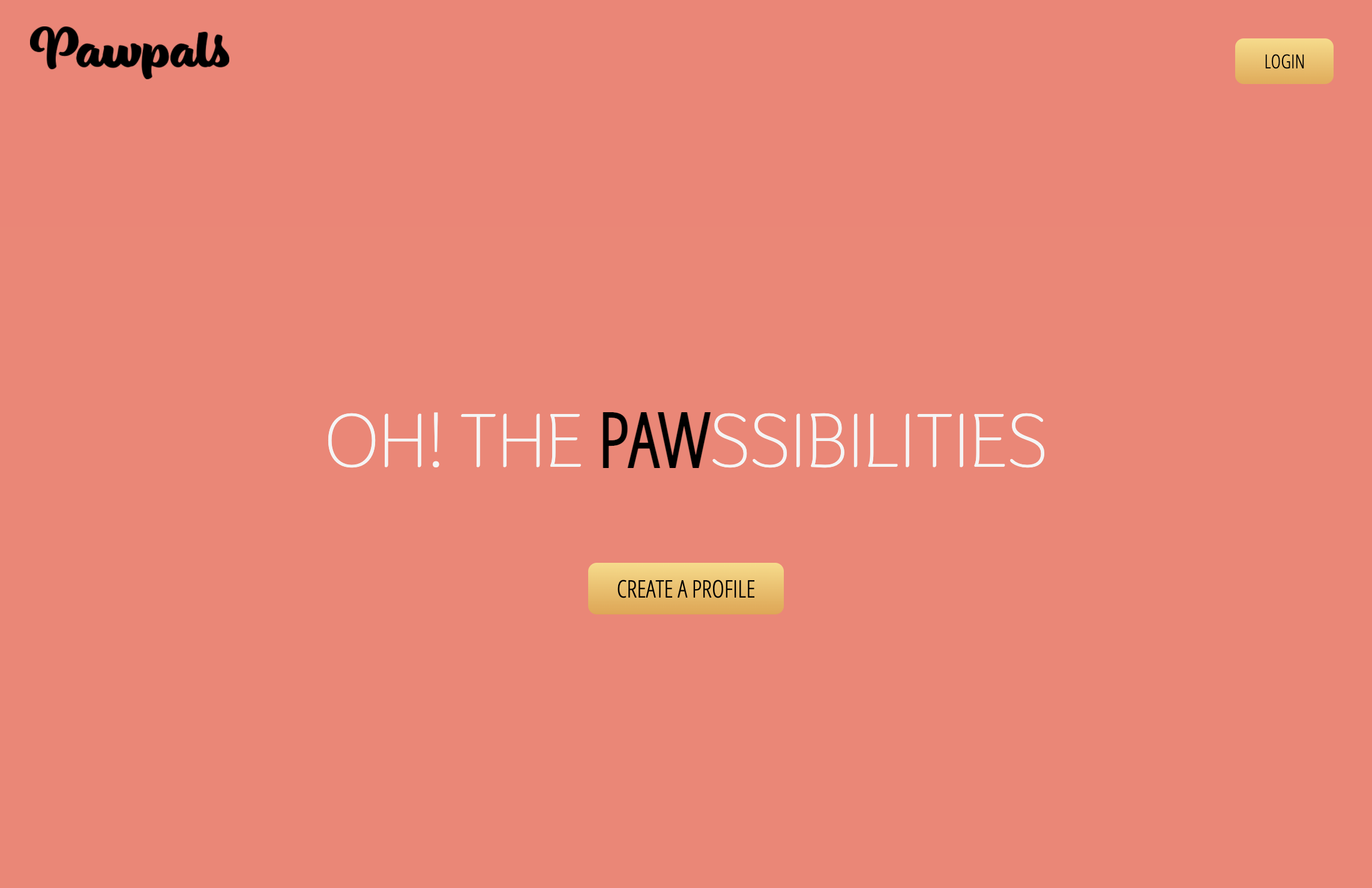 Noemie's project's website named 'Pawpals'